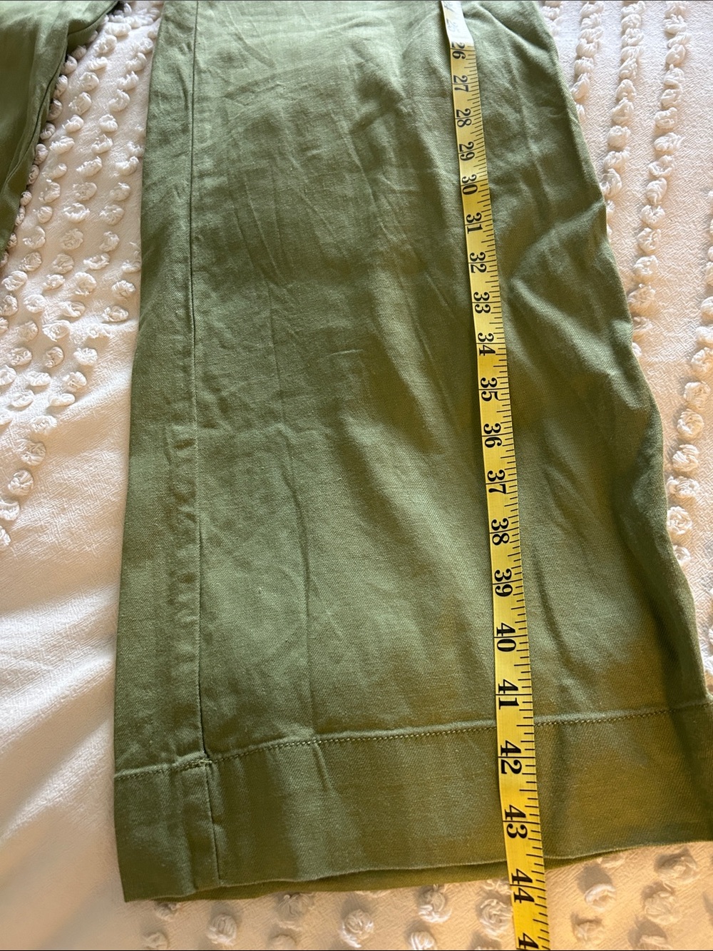 Maeve by Anthropologie Olive Green High-Rise Wide-Leg Pants - Picture 11 of 11